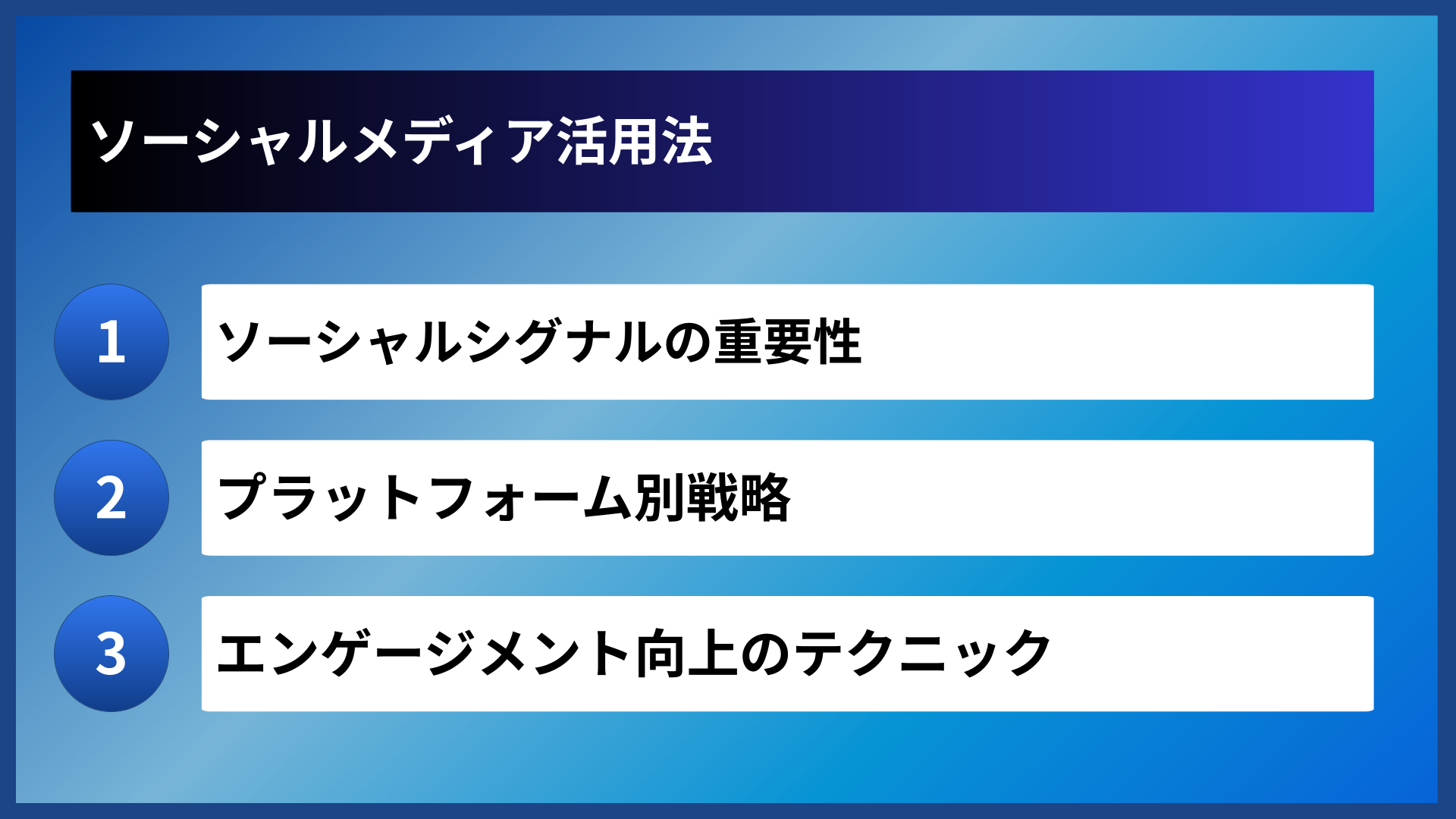ソーシャルメディア活用法