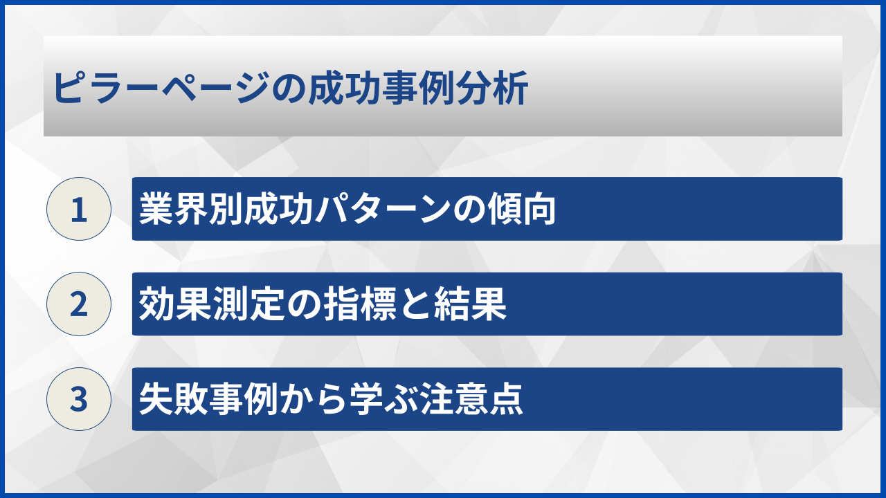ピラーページの成功事例分析