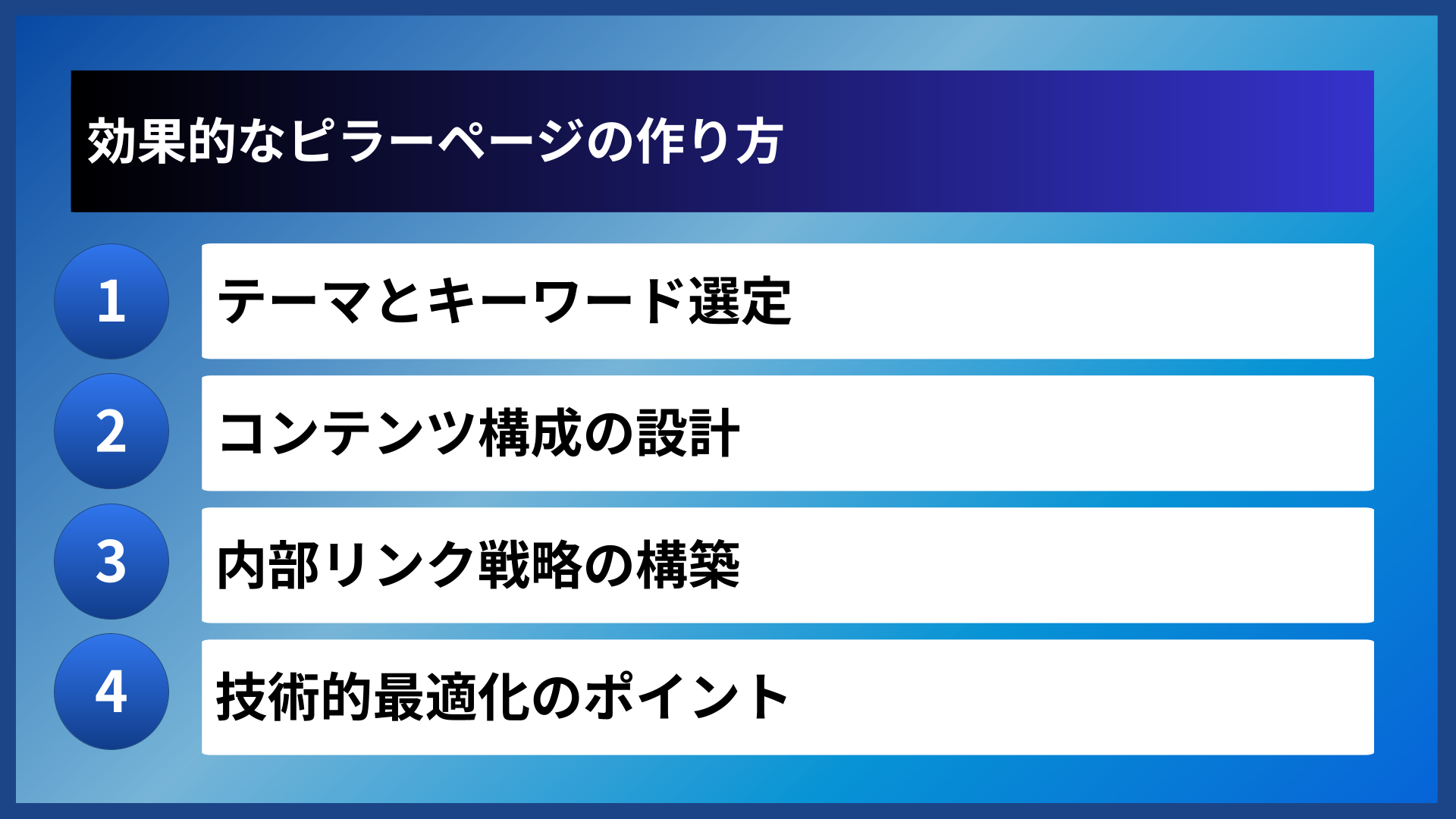 効果的なピラーページの作り方