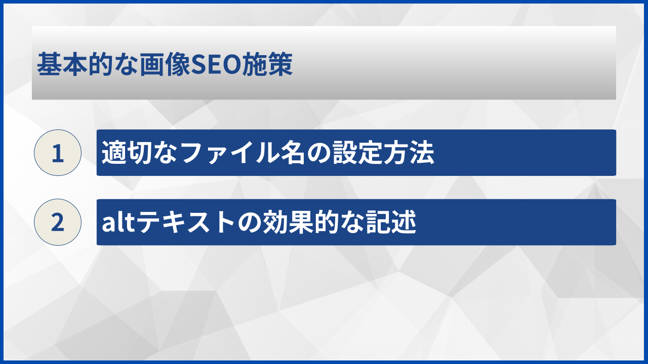 基本的な画像SEO施策