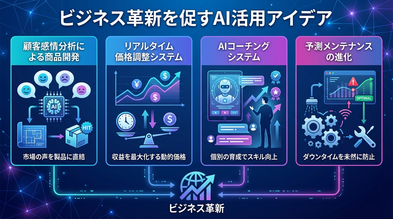 ビジネス革新を促すAI活用アイデア