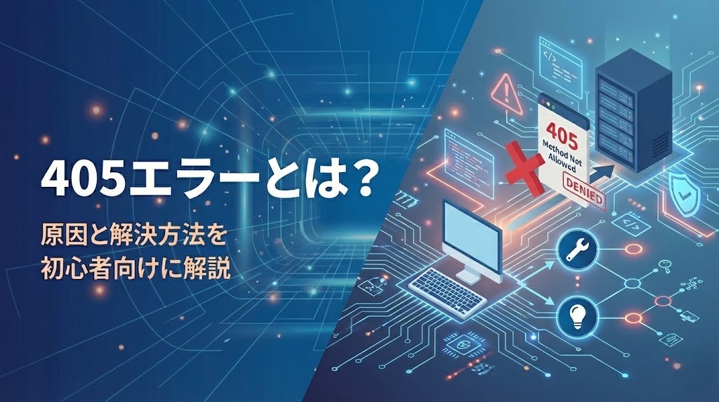 405エラー（Method Not Allowed）とは？原因と解決方法を初心者向けに解説