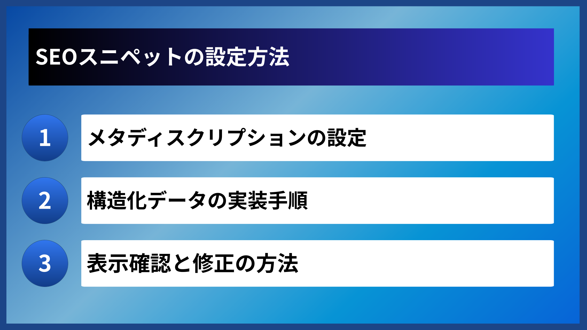 SEOスニペットの設定方法