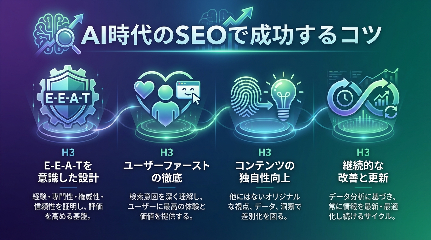 AI時代のSEOで成功するコツ