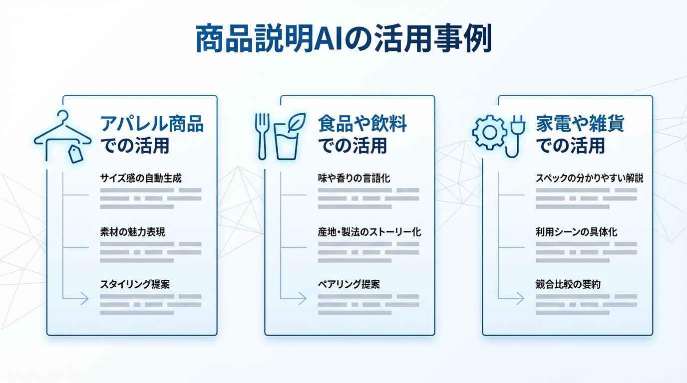 商品説明AIの活用事例