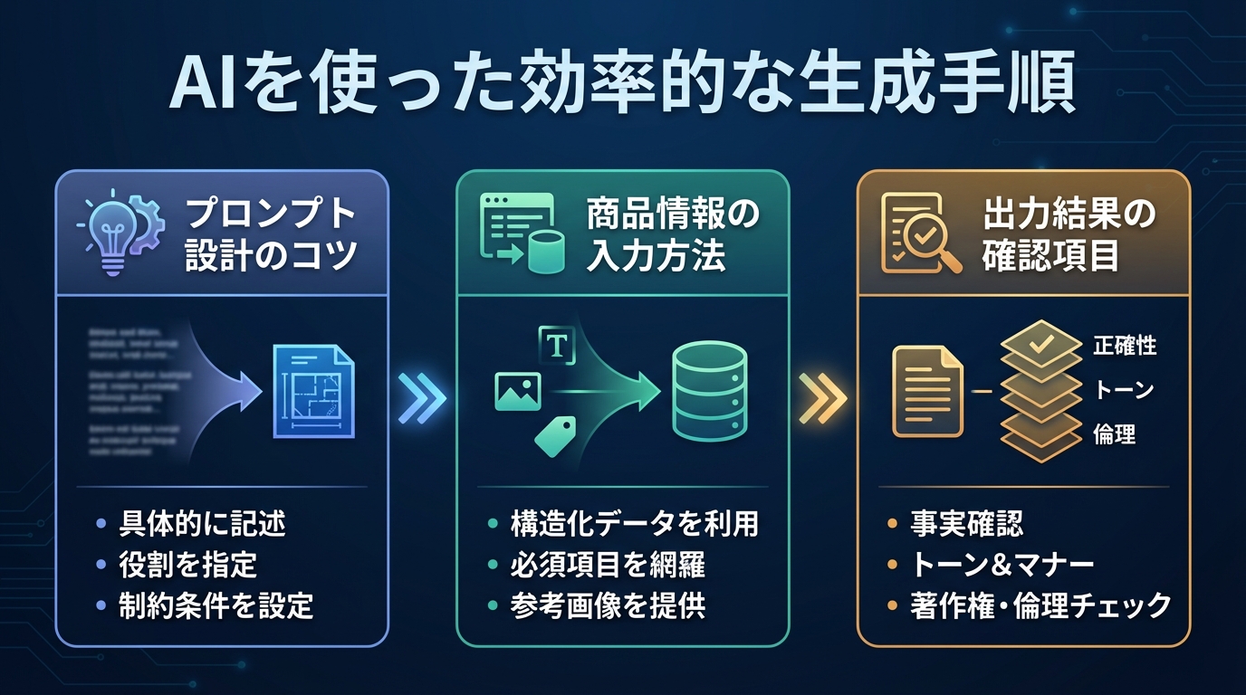 AIを使った効率的な生成手順