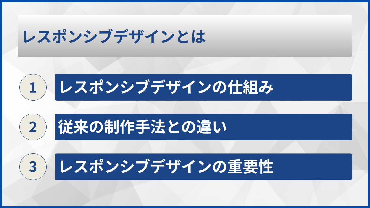 レスポンシブデザインとは