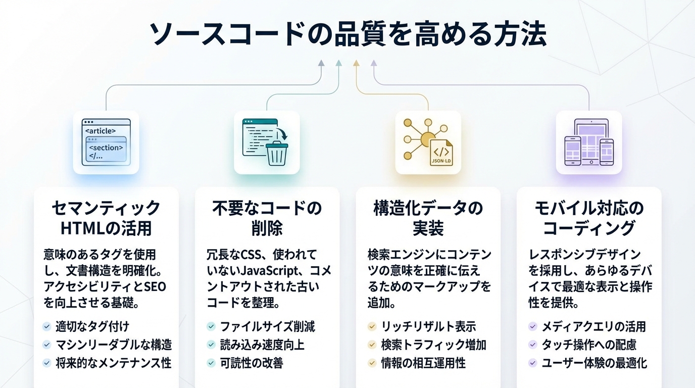 ソースコードの品質を高める方法