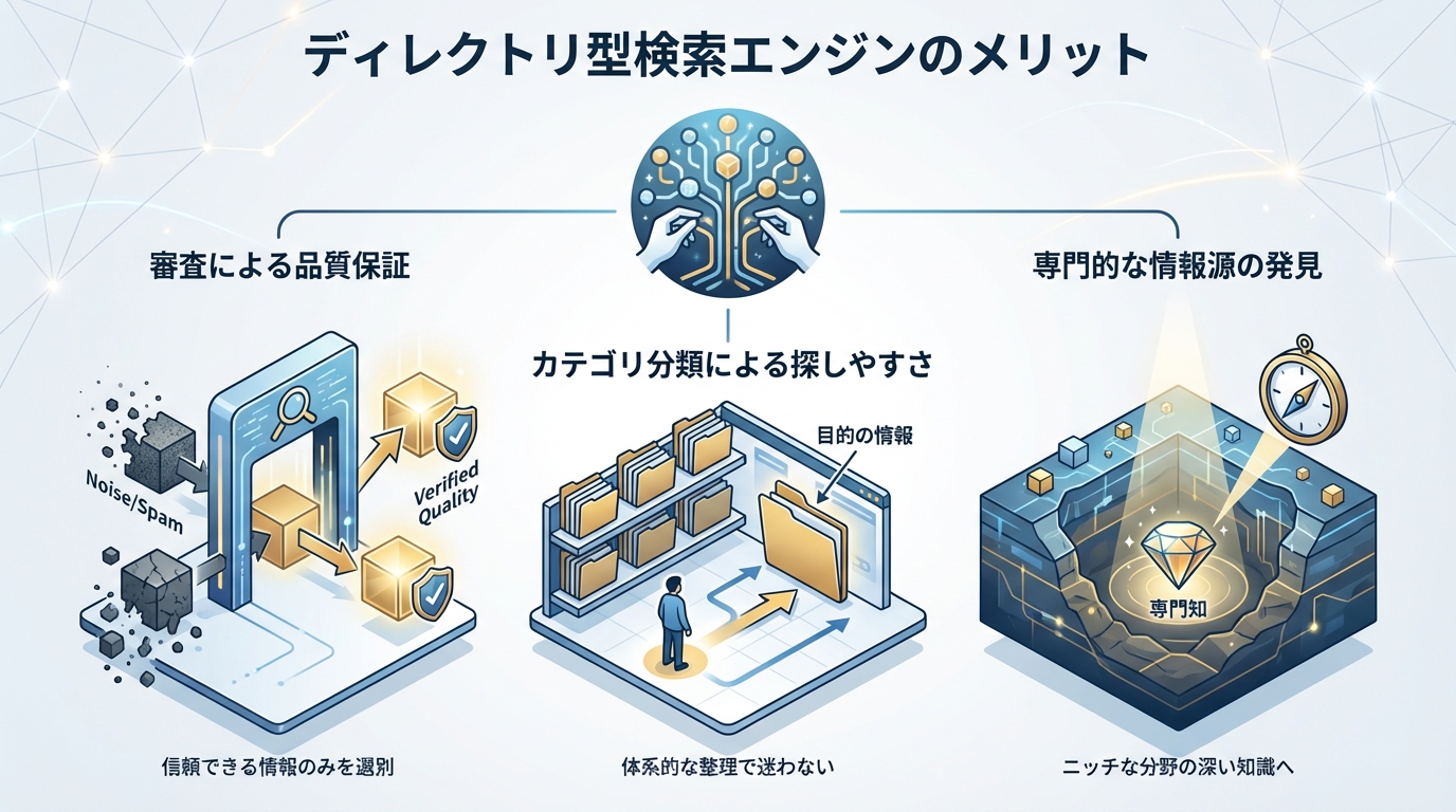 ディレクトリ型検索エンジンのメリット