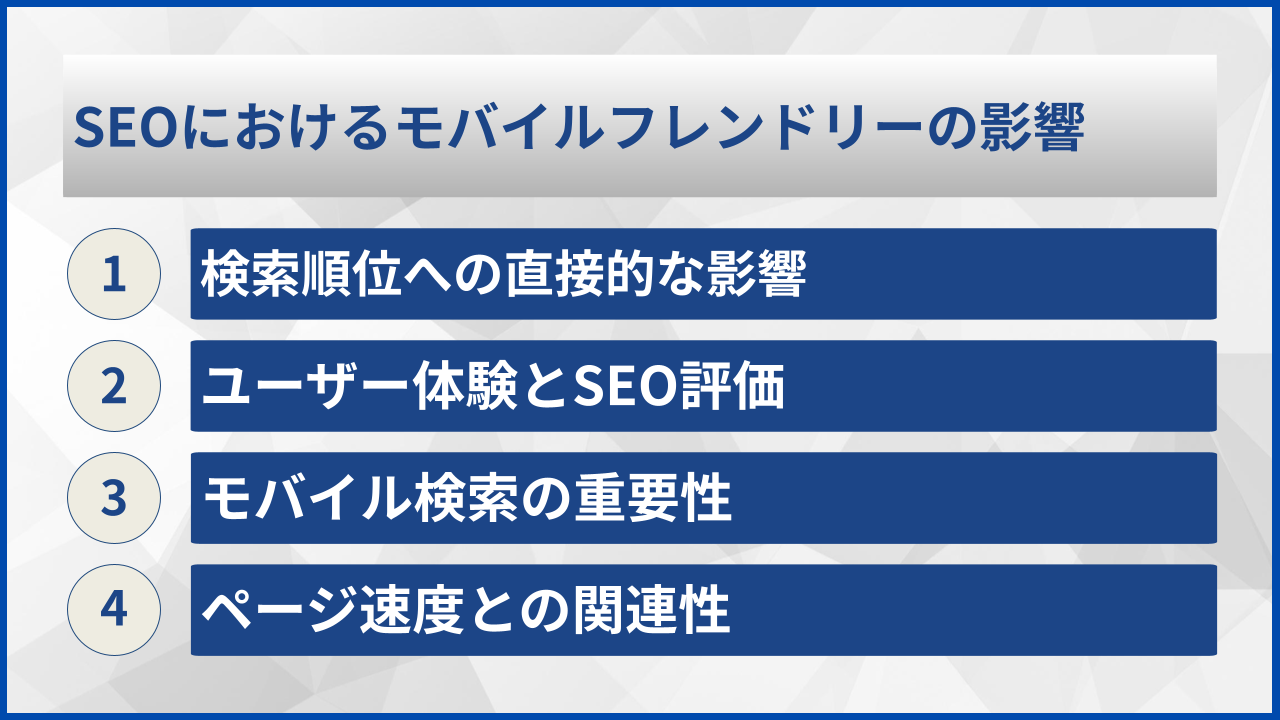 SEOにおけるモバイルフレンドリーの影響