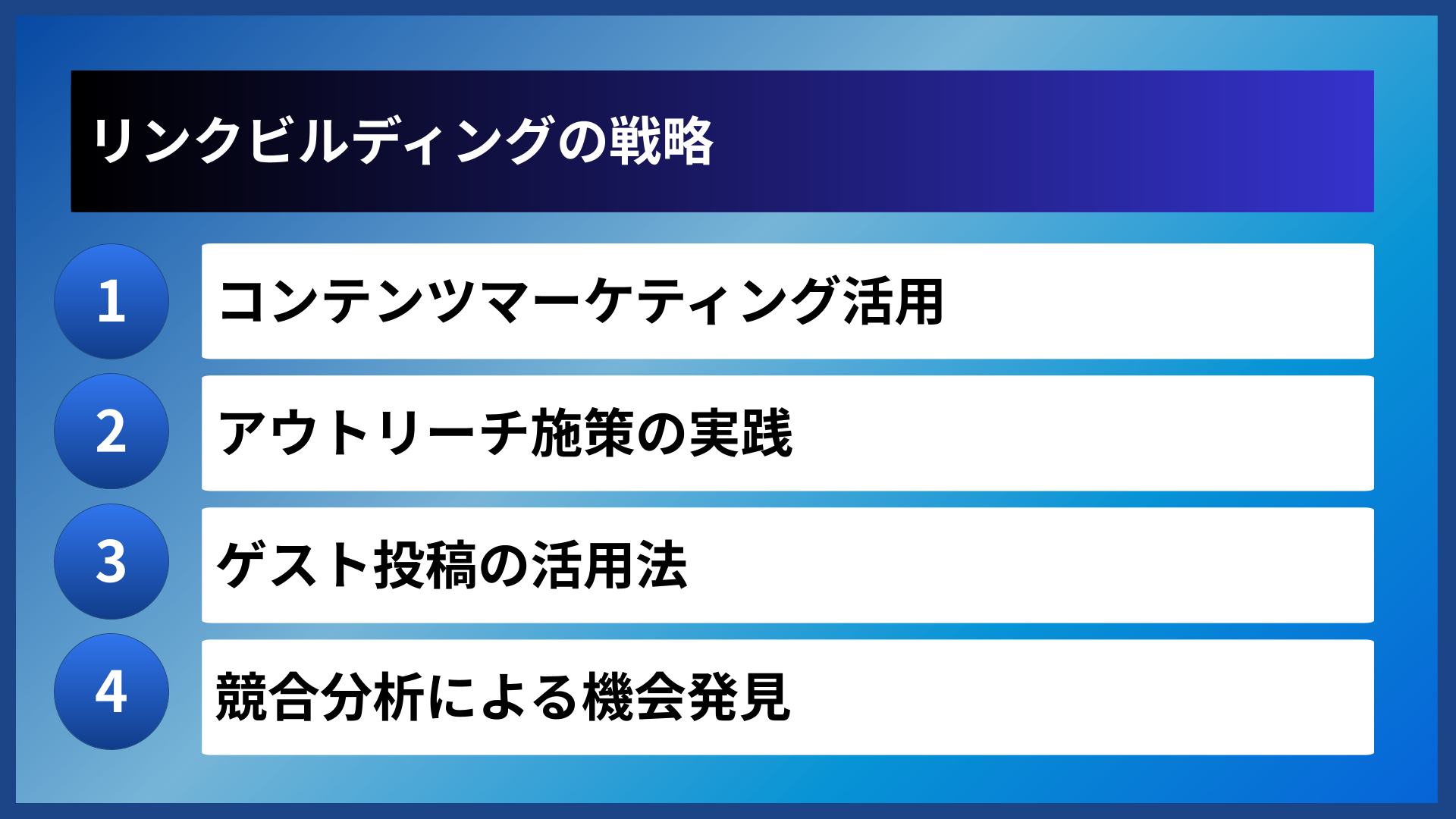 リンクビルディングの戦略