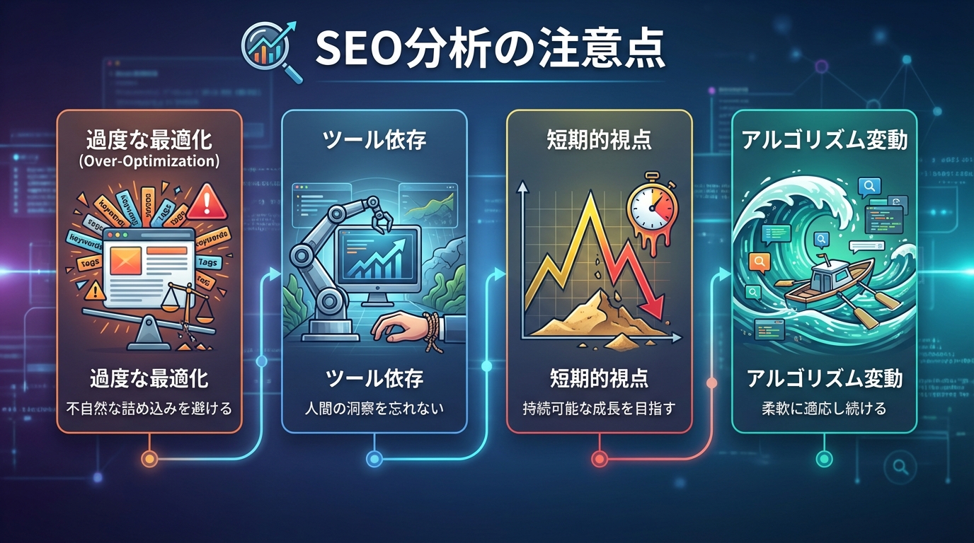 SEO分析の注意点