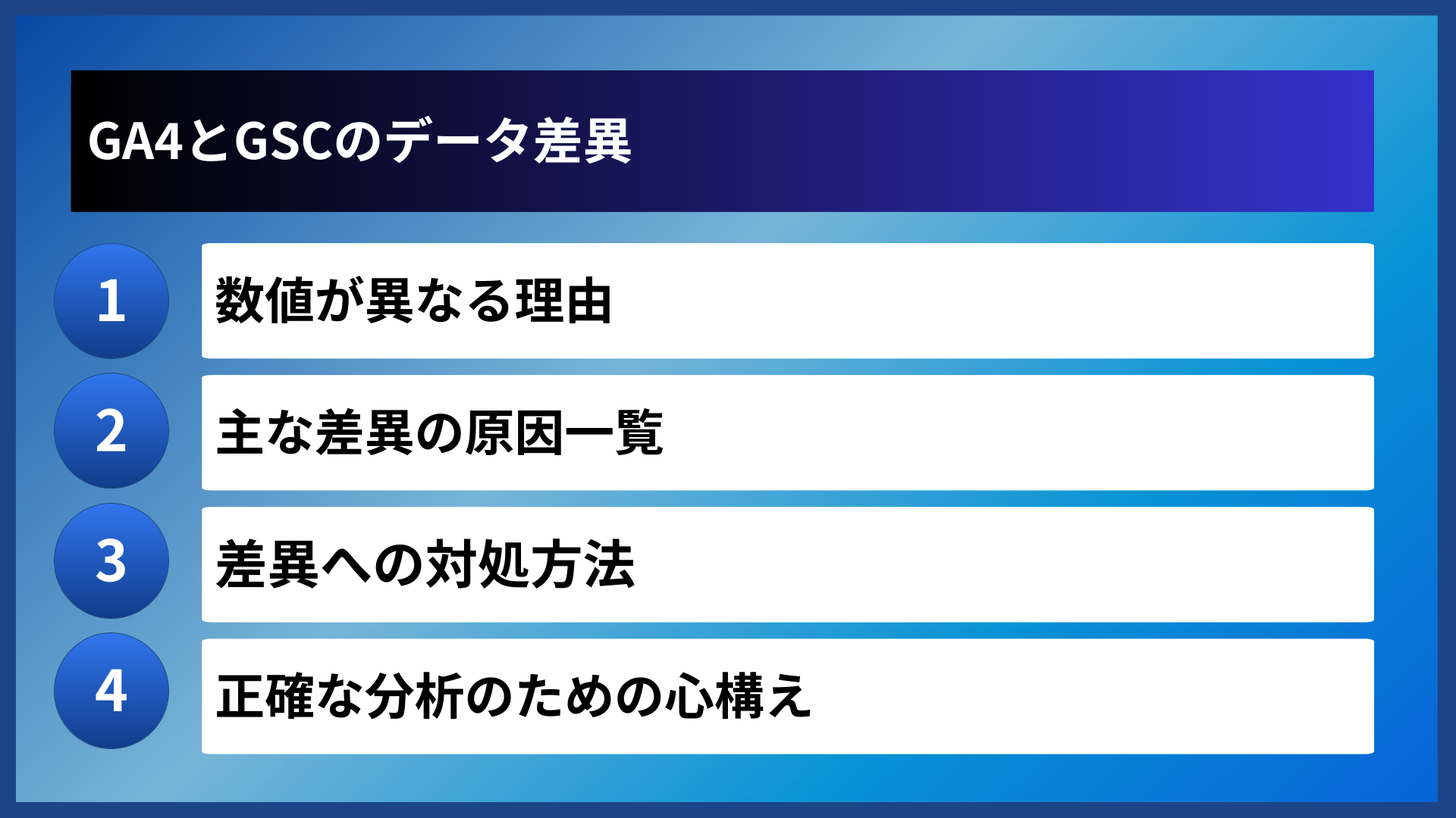 GA4とGSCのデータ差異