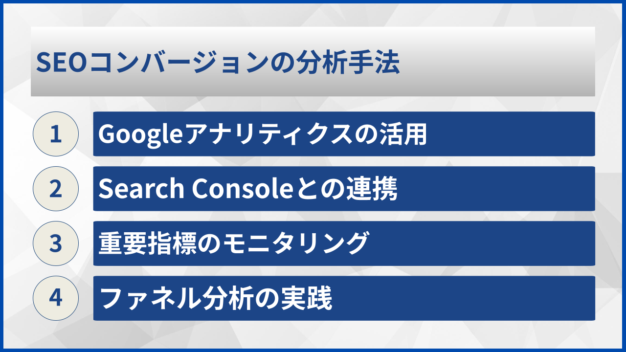 SEOコンバージョンの分析手法