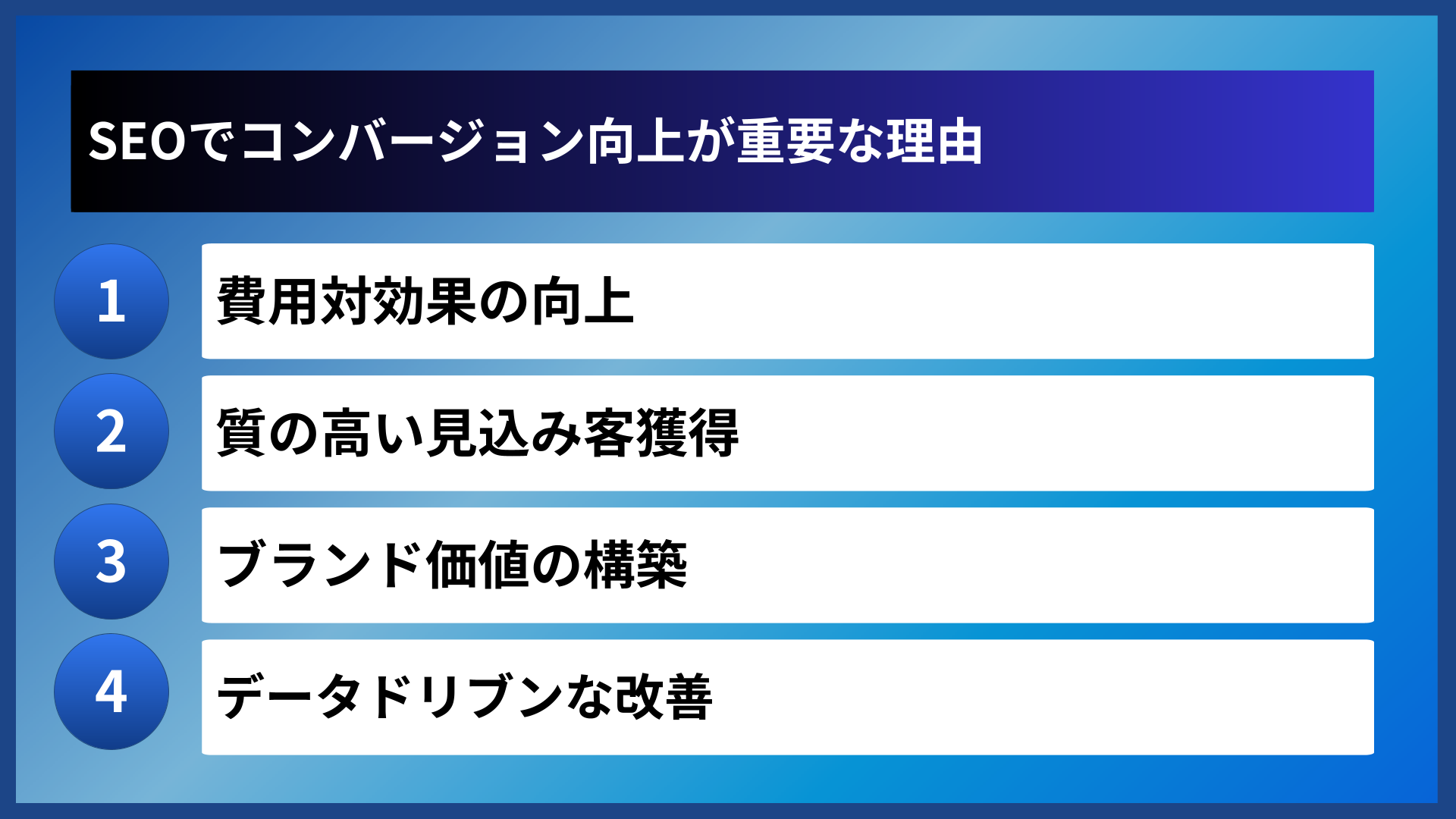 SEOでコンバージョン向上が重要な理由