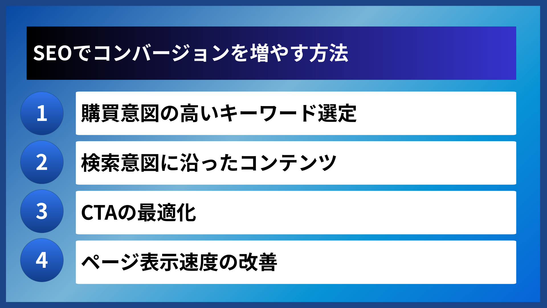 SEOでコンバージョンを増やす方法