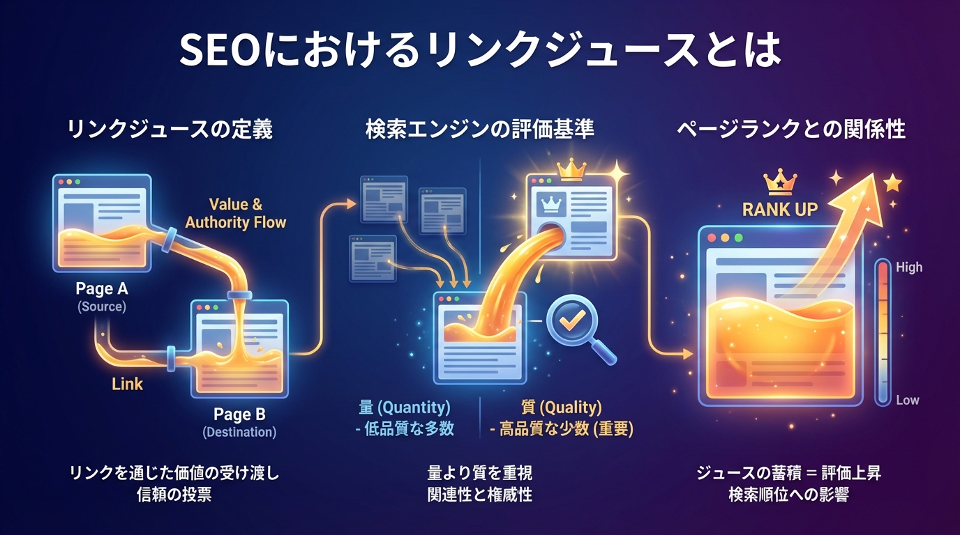 SEOにおけるリンクジュースとは