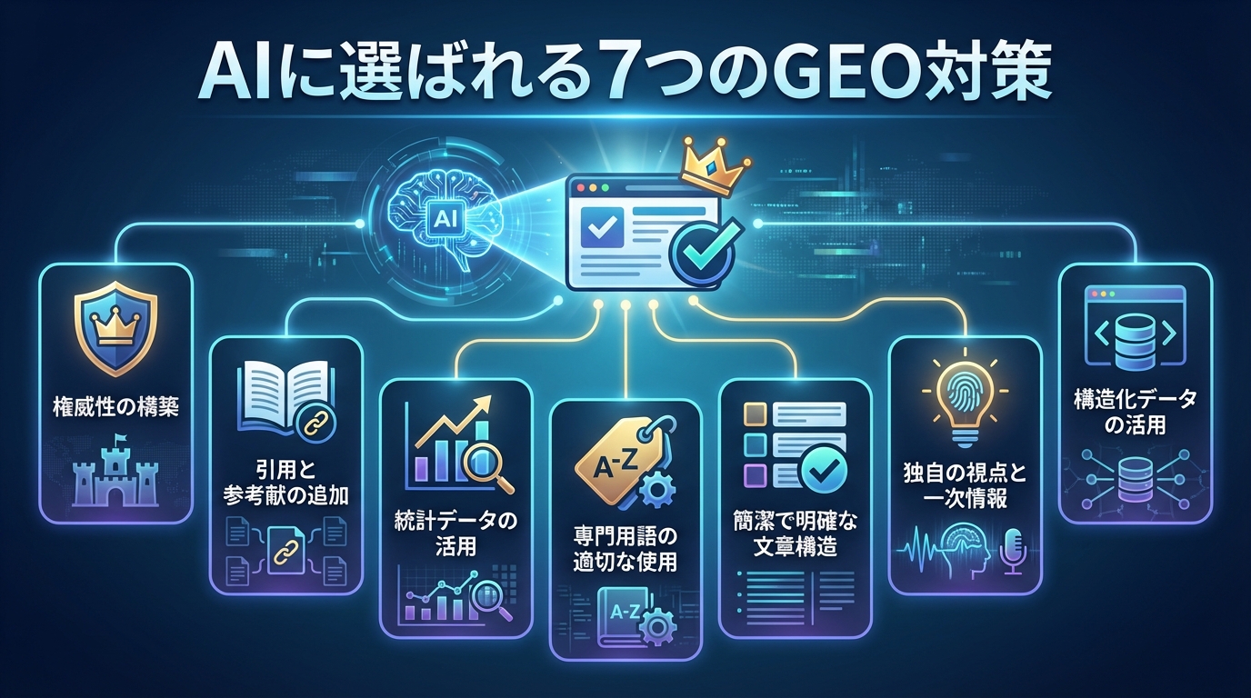 AIに選ばれる7つのGEO対策