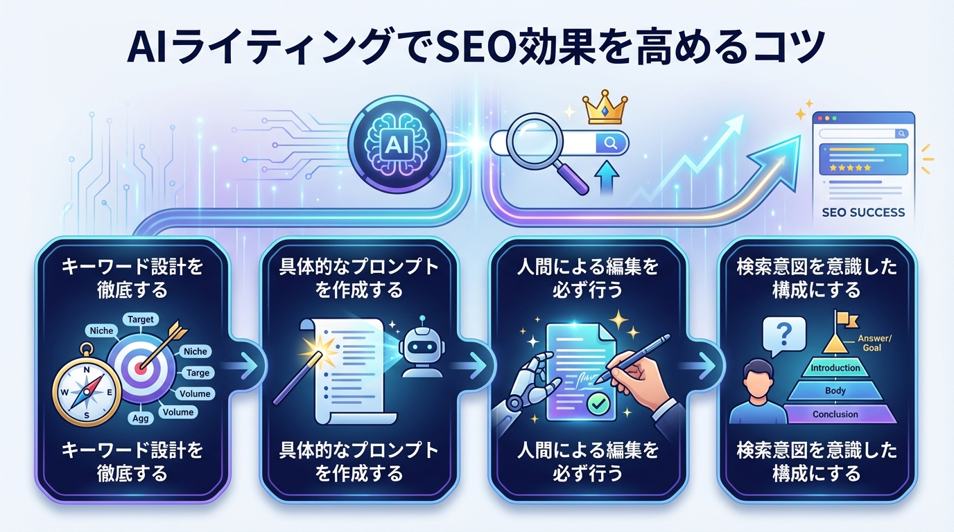 AIライティングでSEO効果を高めるコツ