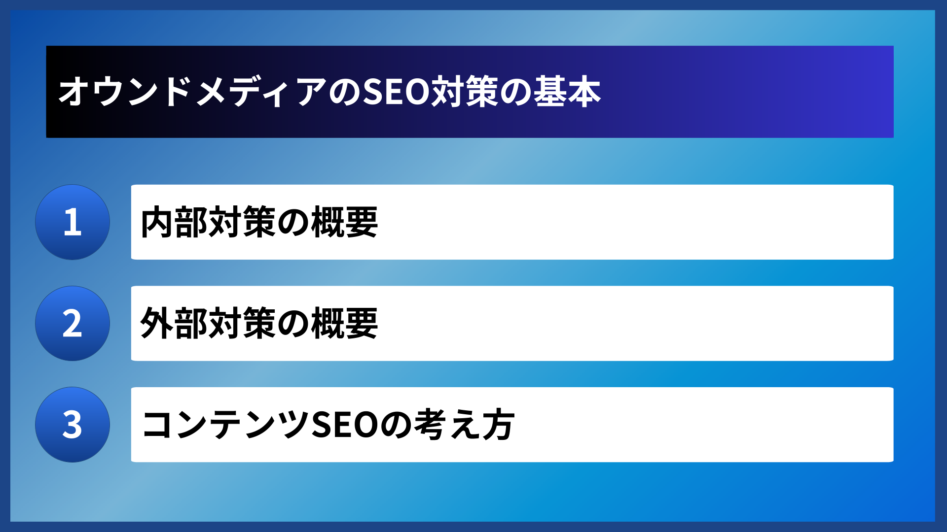 オウンドメディアのSEO対策の基本