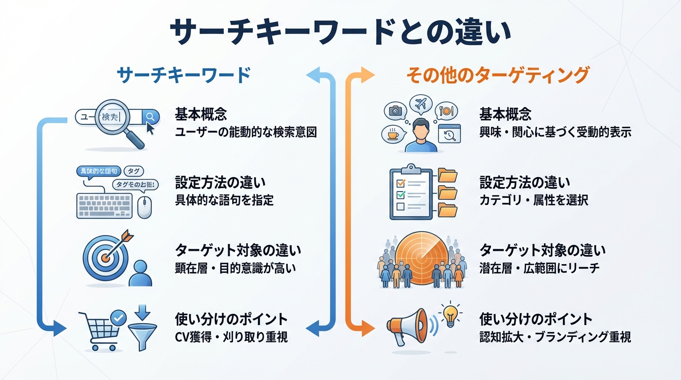 サーチキーワードとの違い