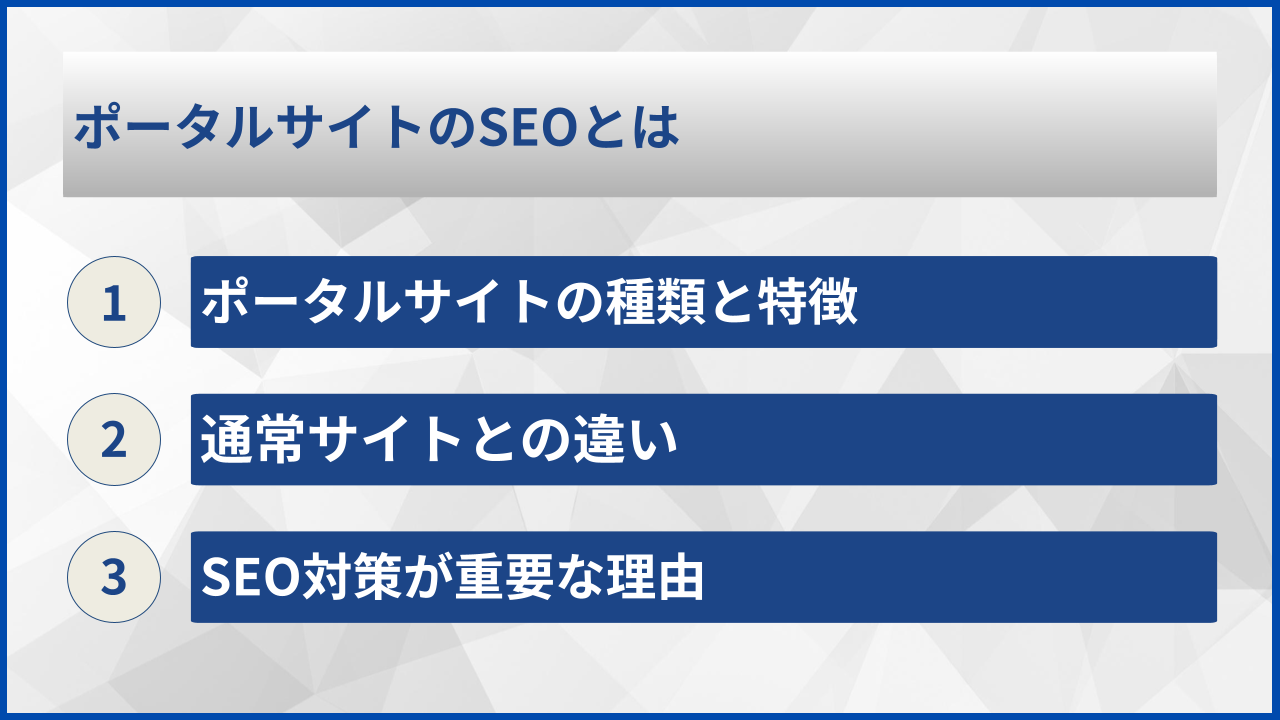 ポータルサイトのSEOとは