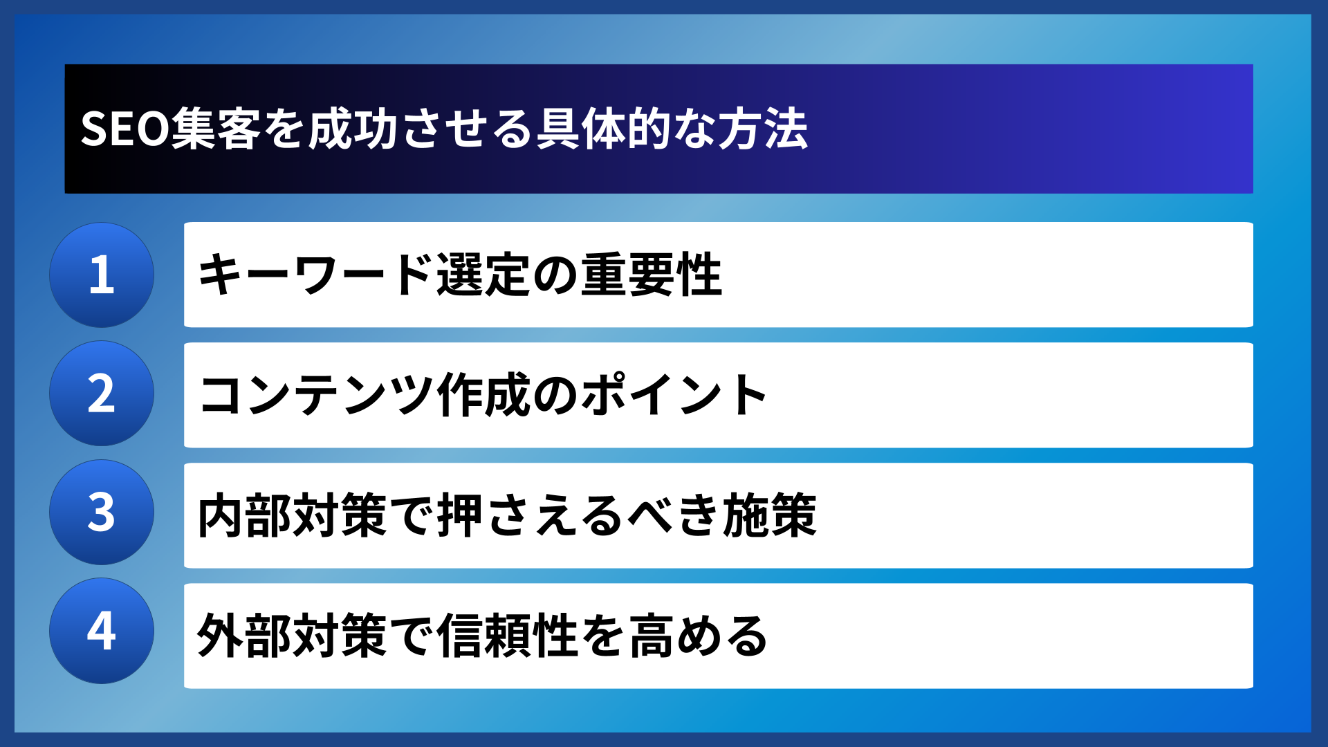 SEO集客を成功させる具体的な方法