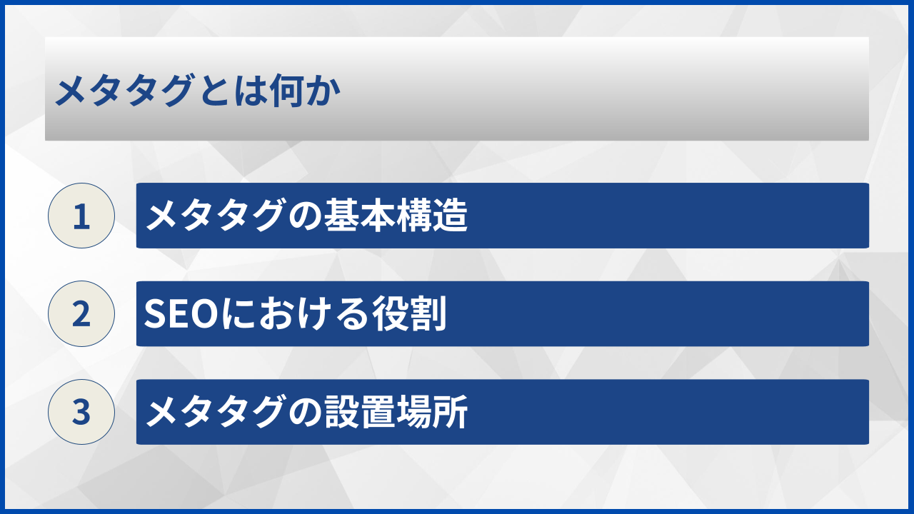 メタタグとは何か