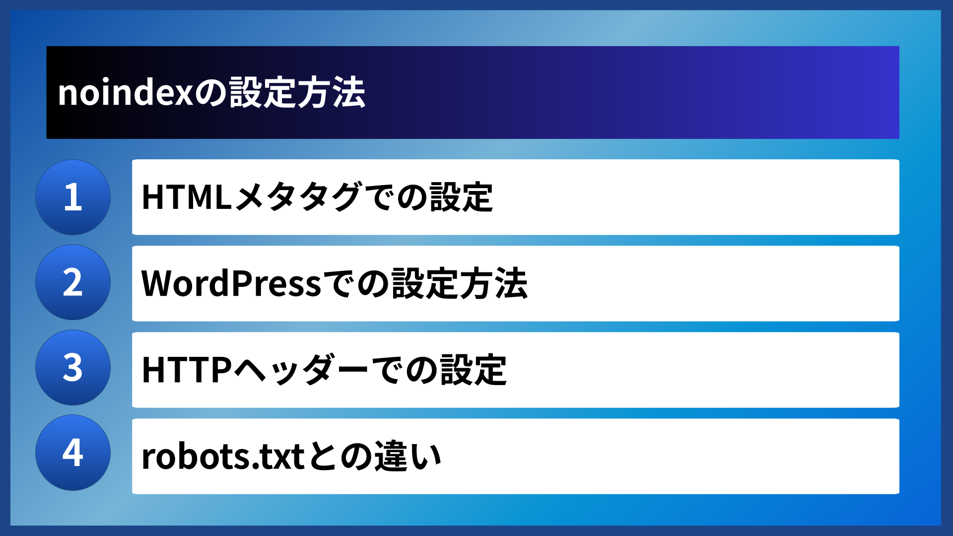 noindexの設定方法