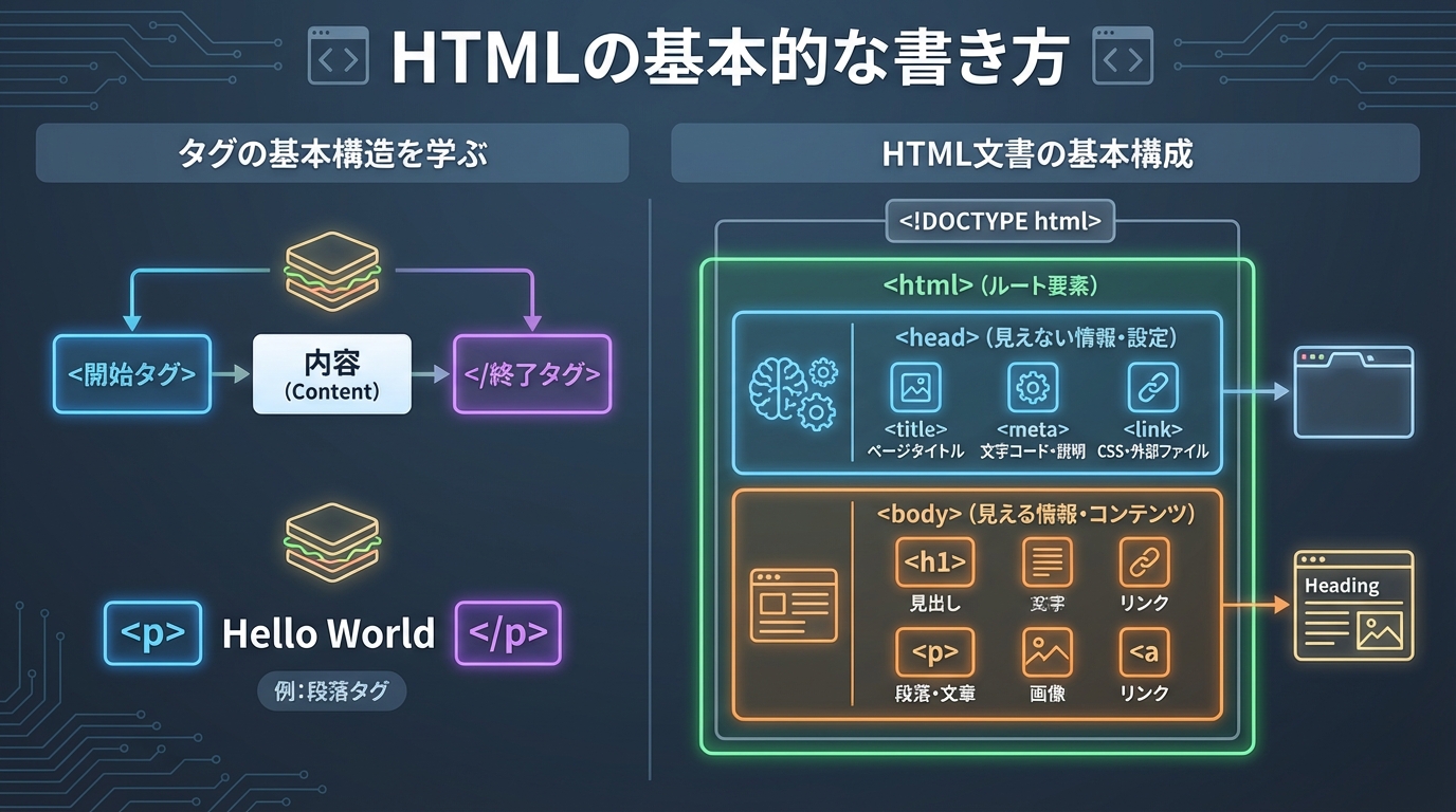 HTMLの基本的な書き方