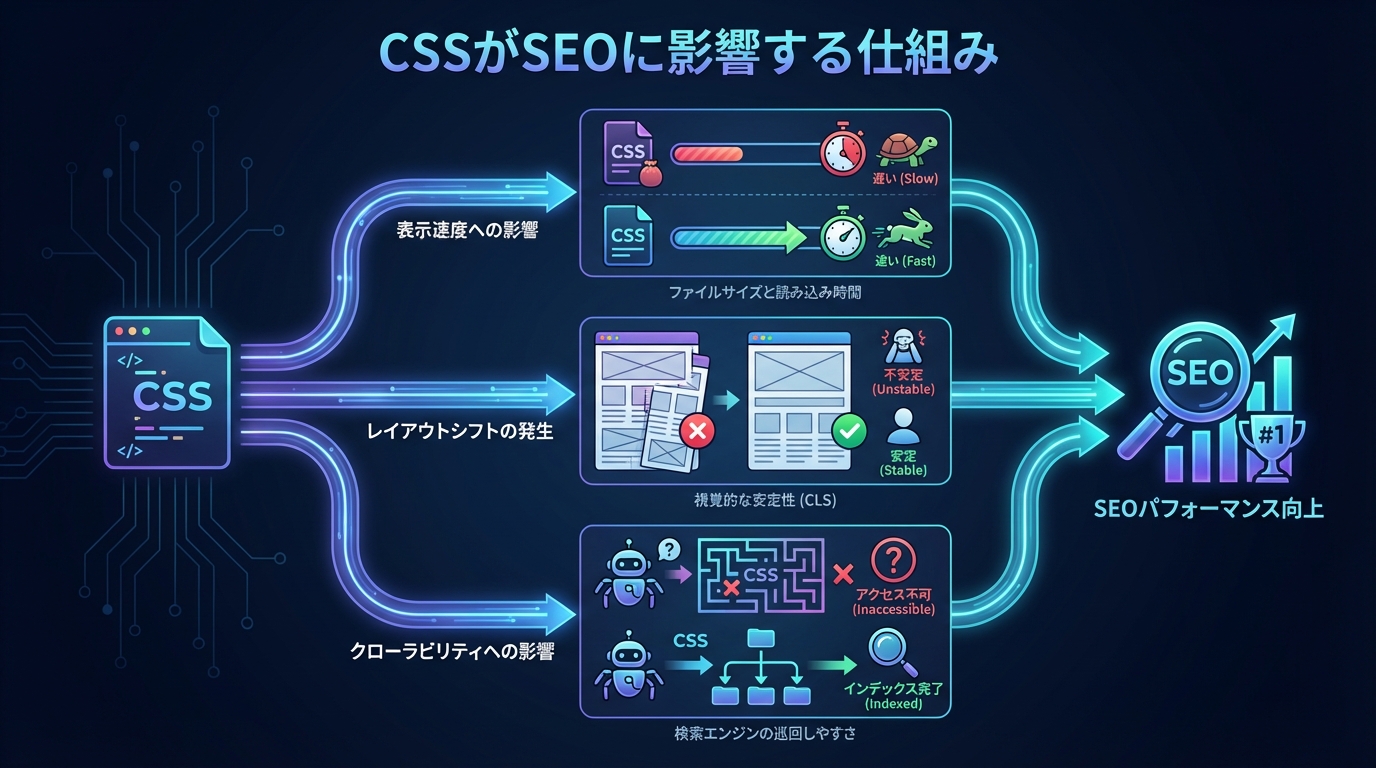 CSSがSEOに影響する仕組み