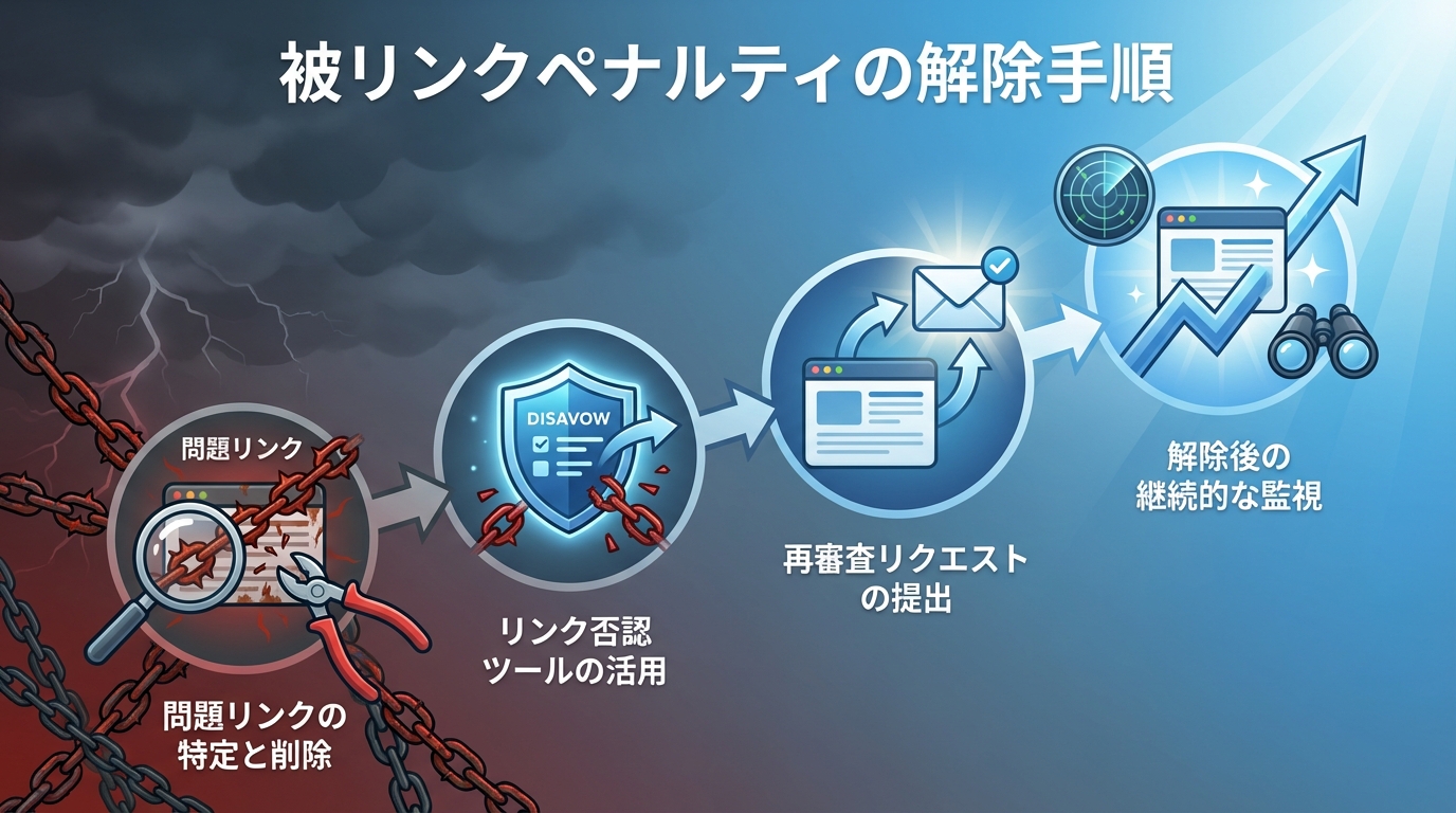 被リンクペナルティの解除手順
