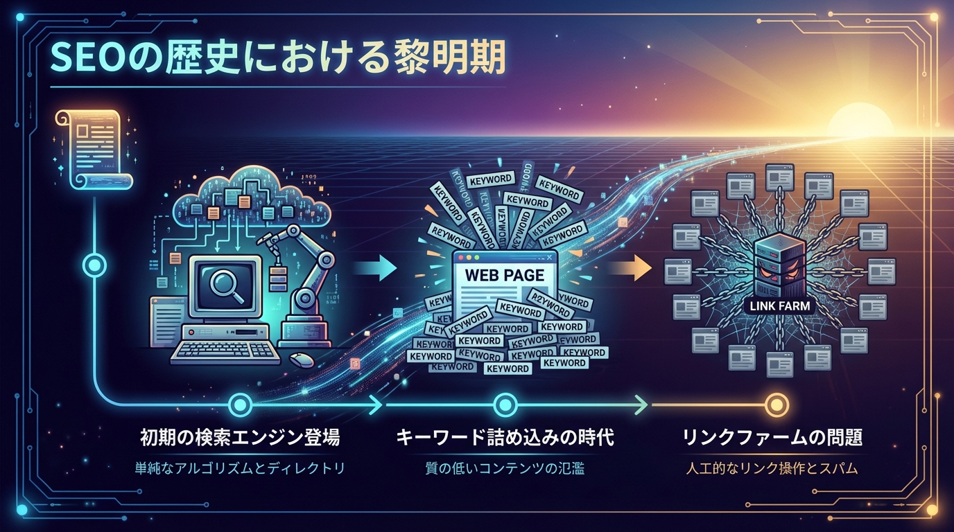 SEOの歴史における黎明期