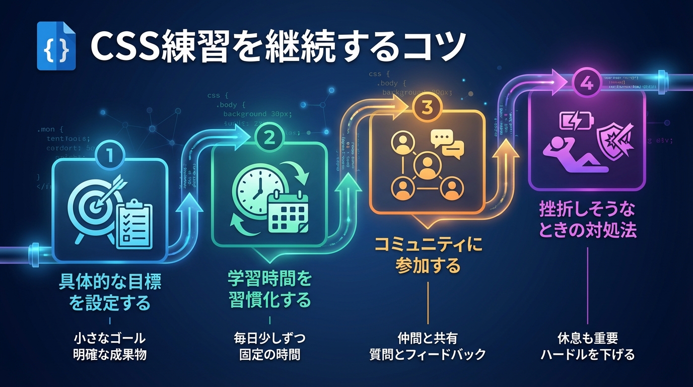 CSS練習を継続するコツ