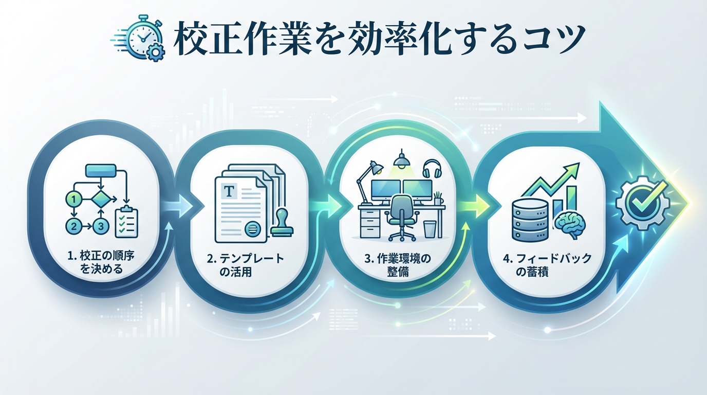 校正作業を効率化するコツ