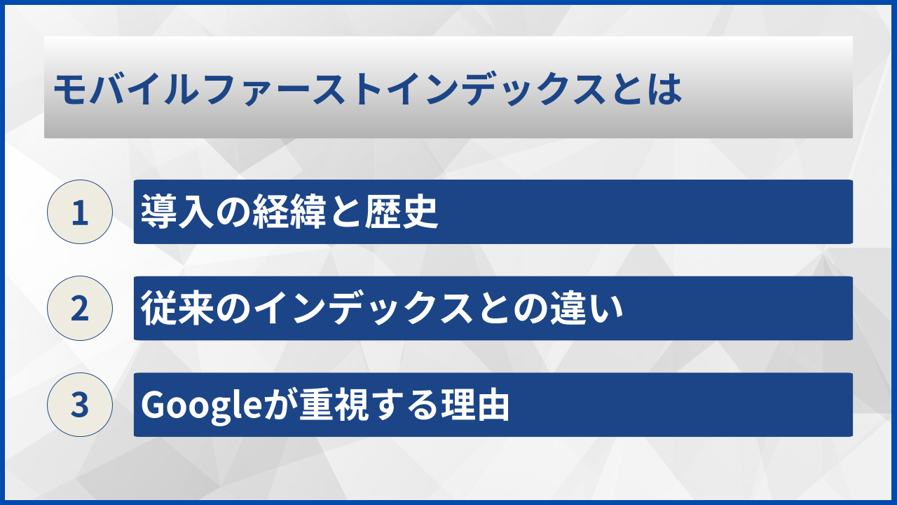 モバイルファーストインデックスとは