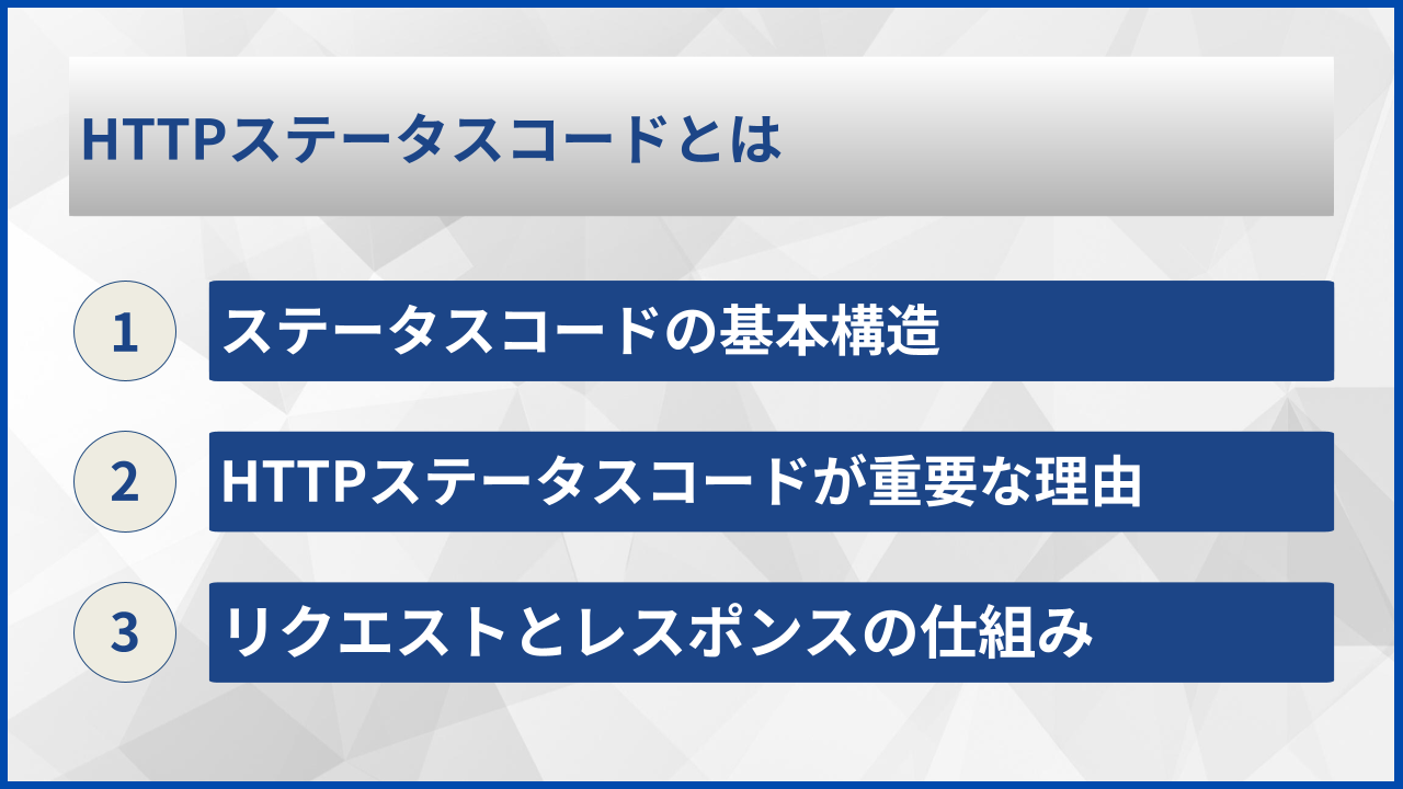 HTTPステータスコードとは