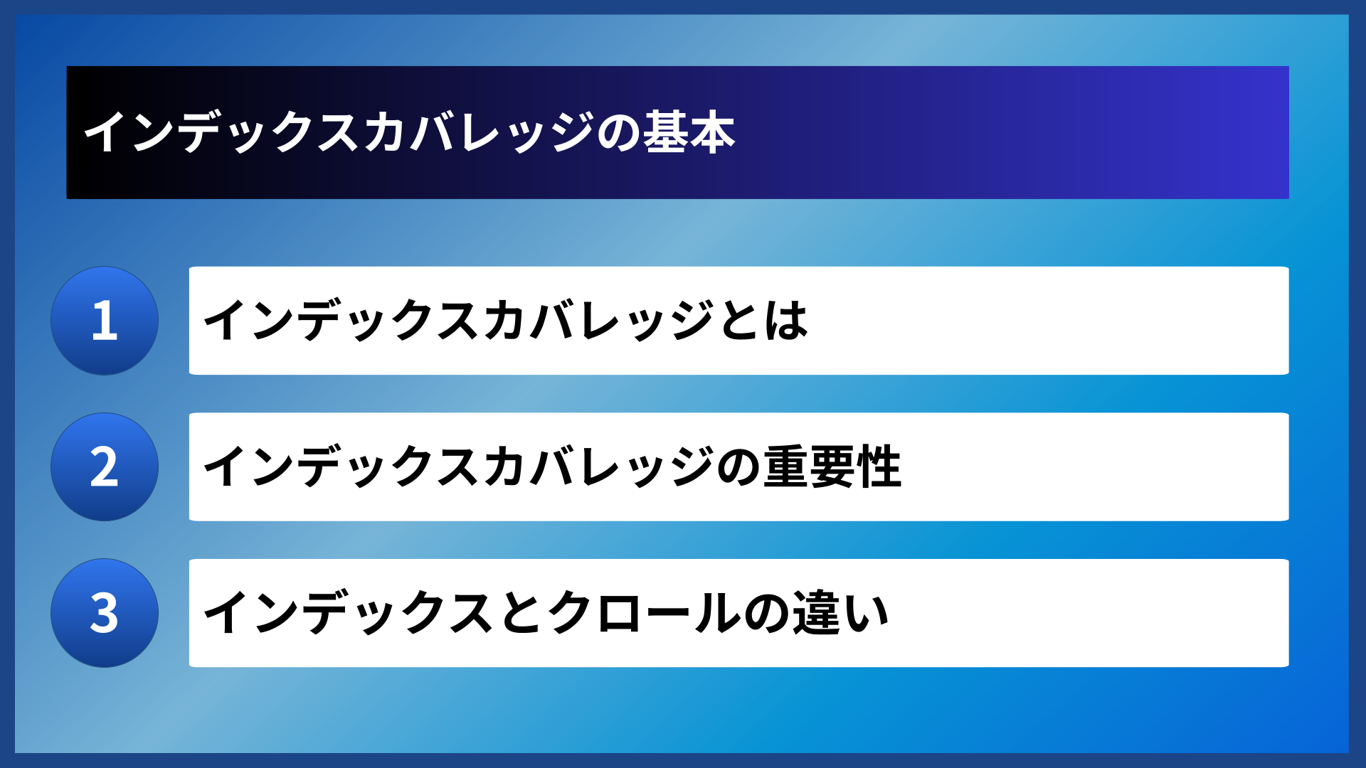 インデックスカバレッジの基本