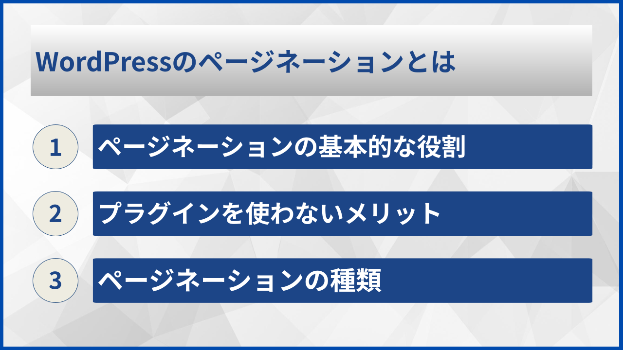WordPressのページネーションとは