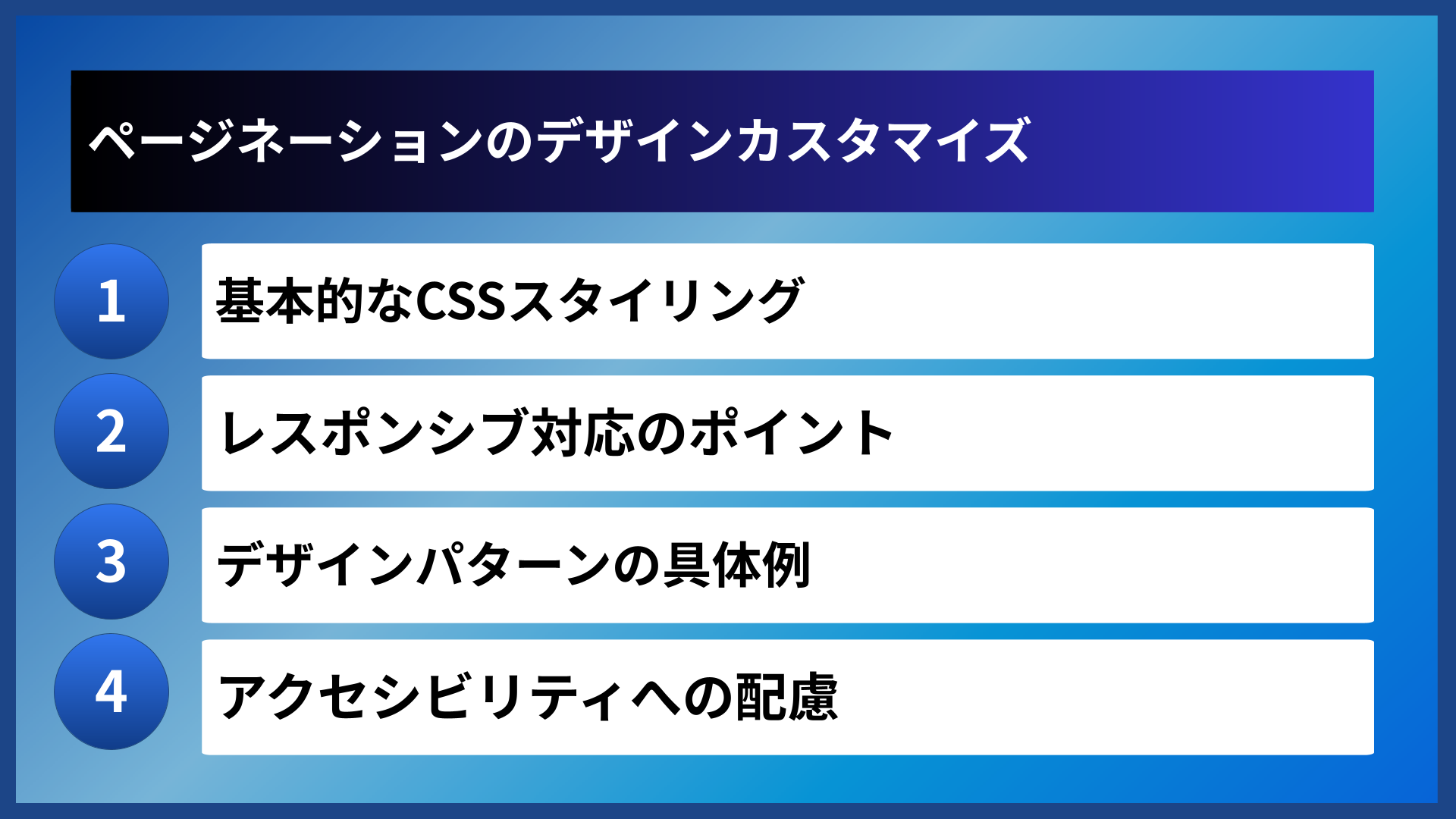 ページネーションのデザインカスタマイズ