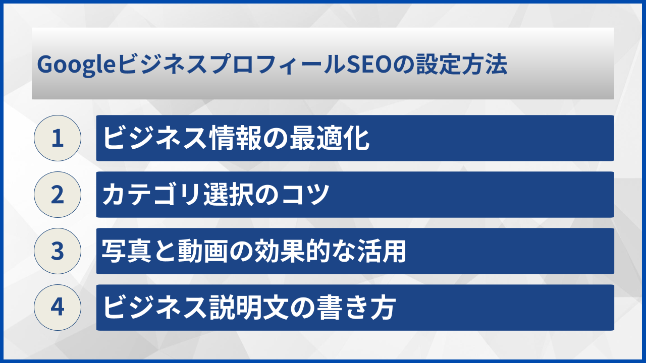 GoogleビジネスプロフィールSEOの設定方法