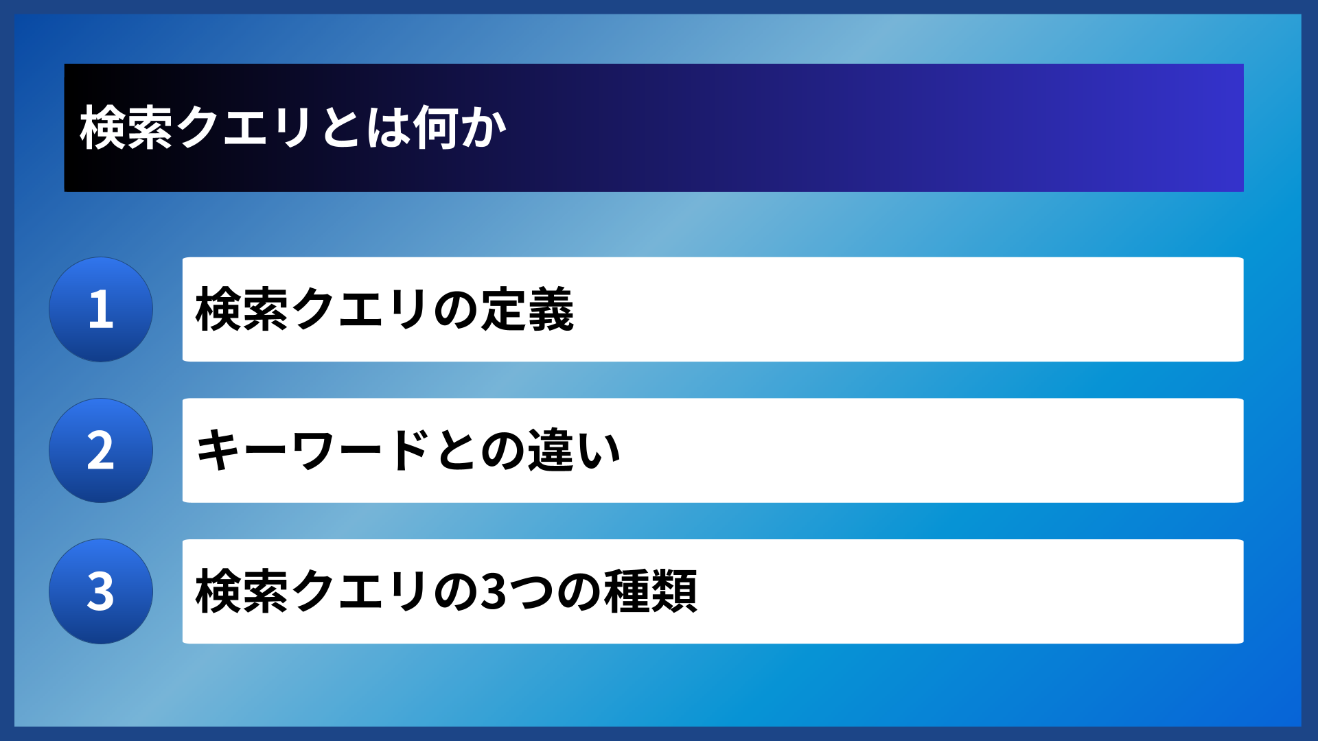 検索クエリとは何か