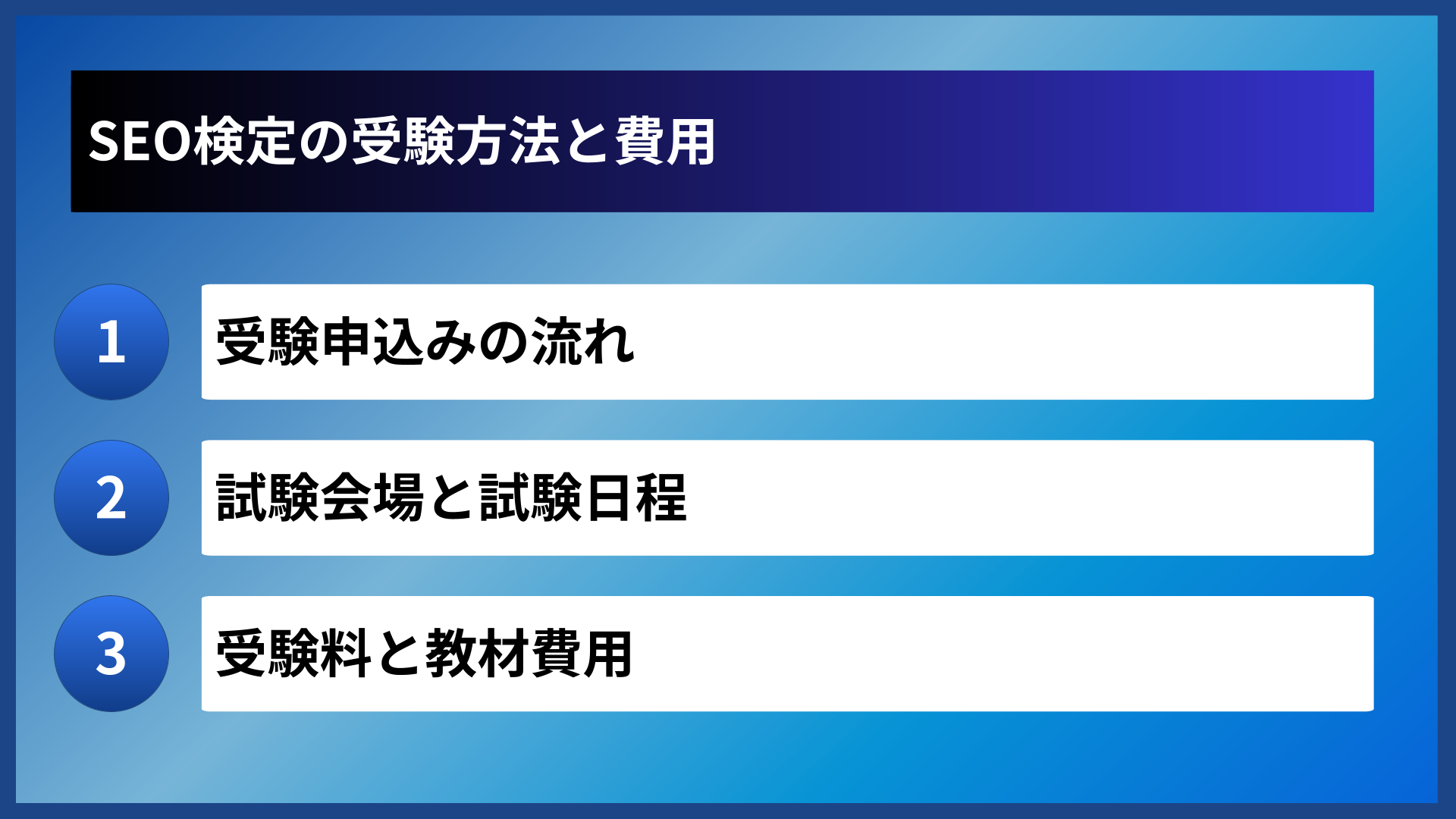 SEO検定の受験方法と費用