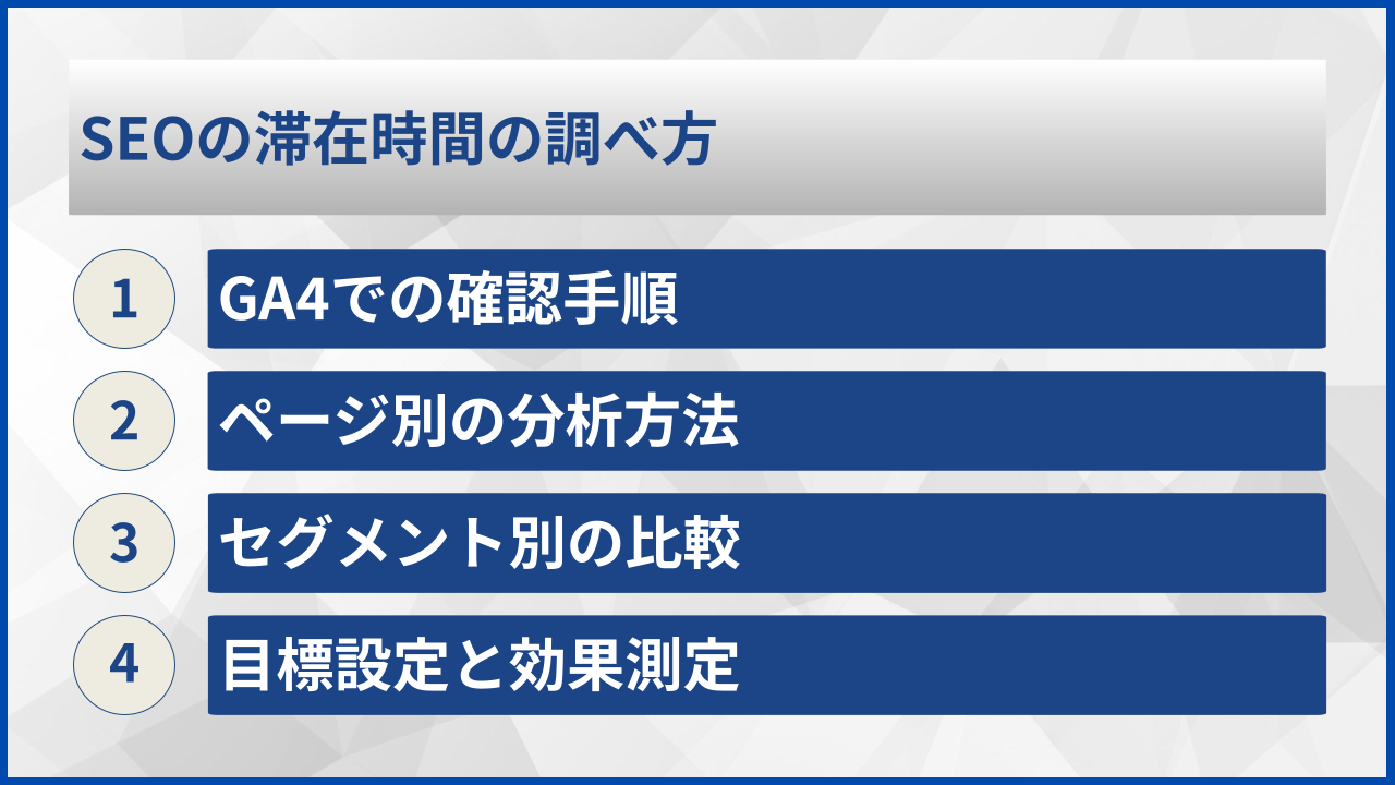 SEOの滞在時間の調べ方