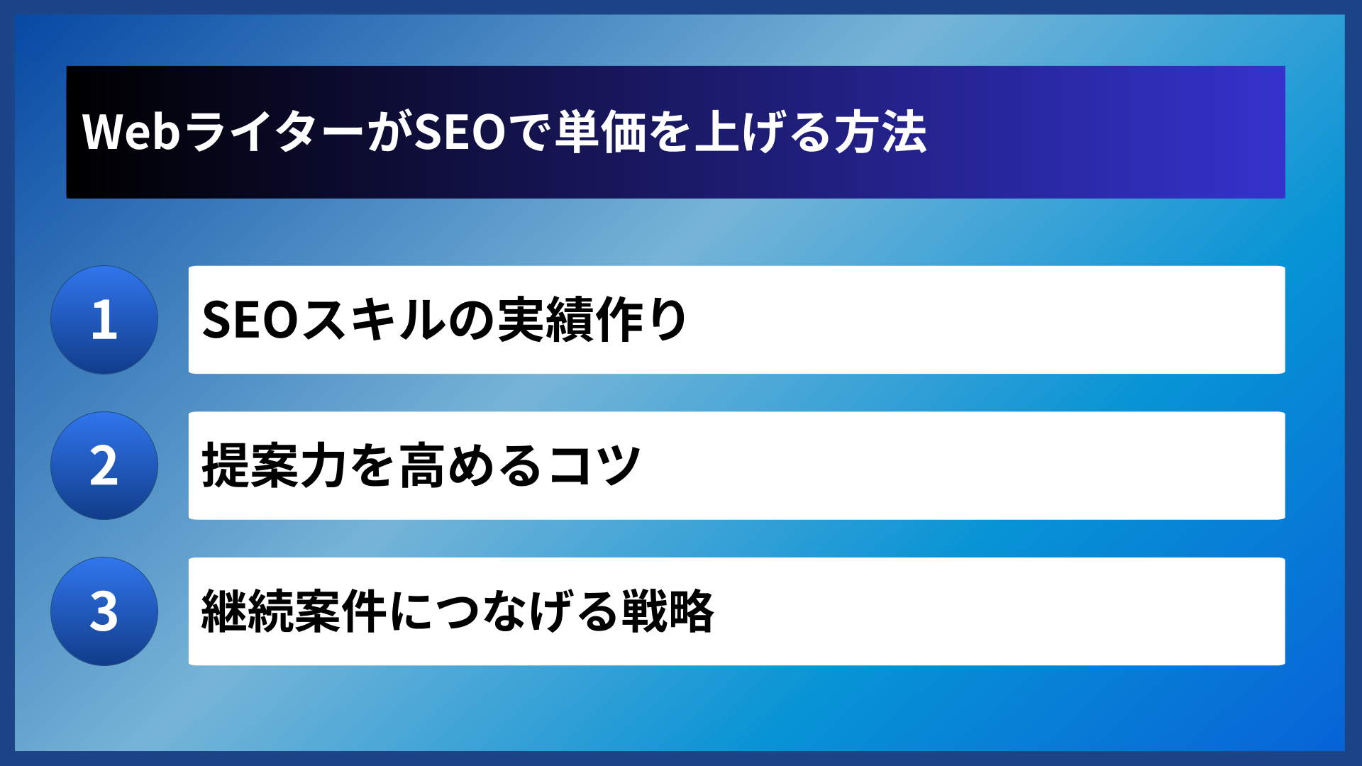 WebライターがSEOで単価を上げる方法