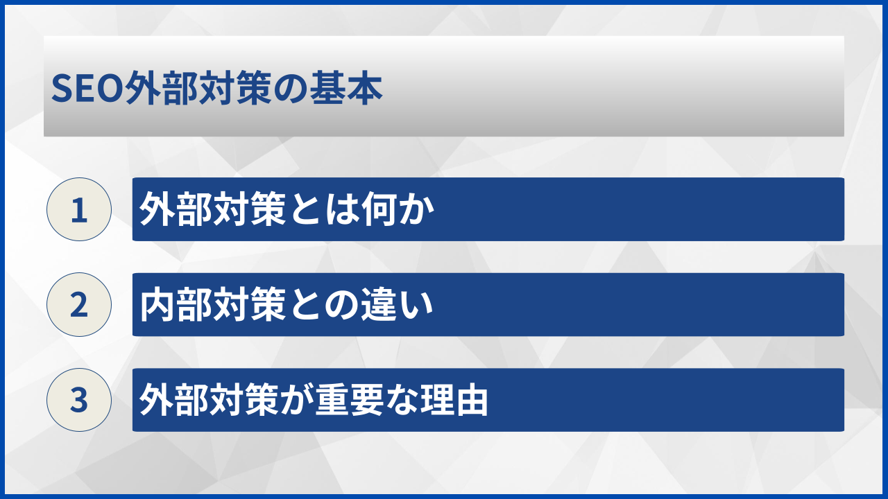 SEO外部対策の基本