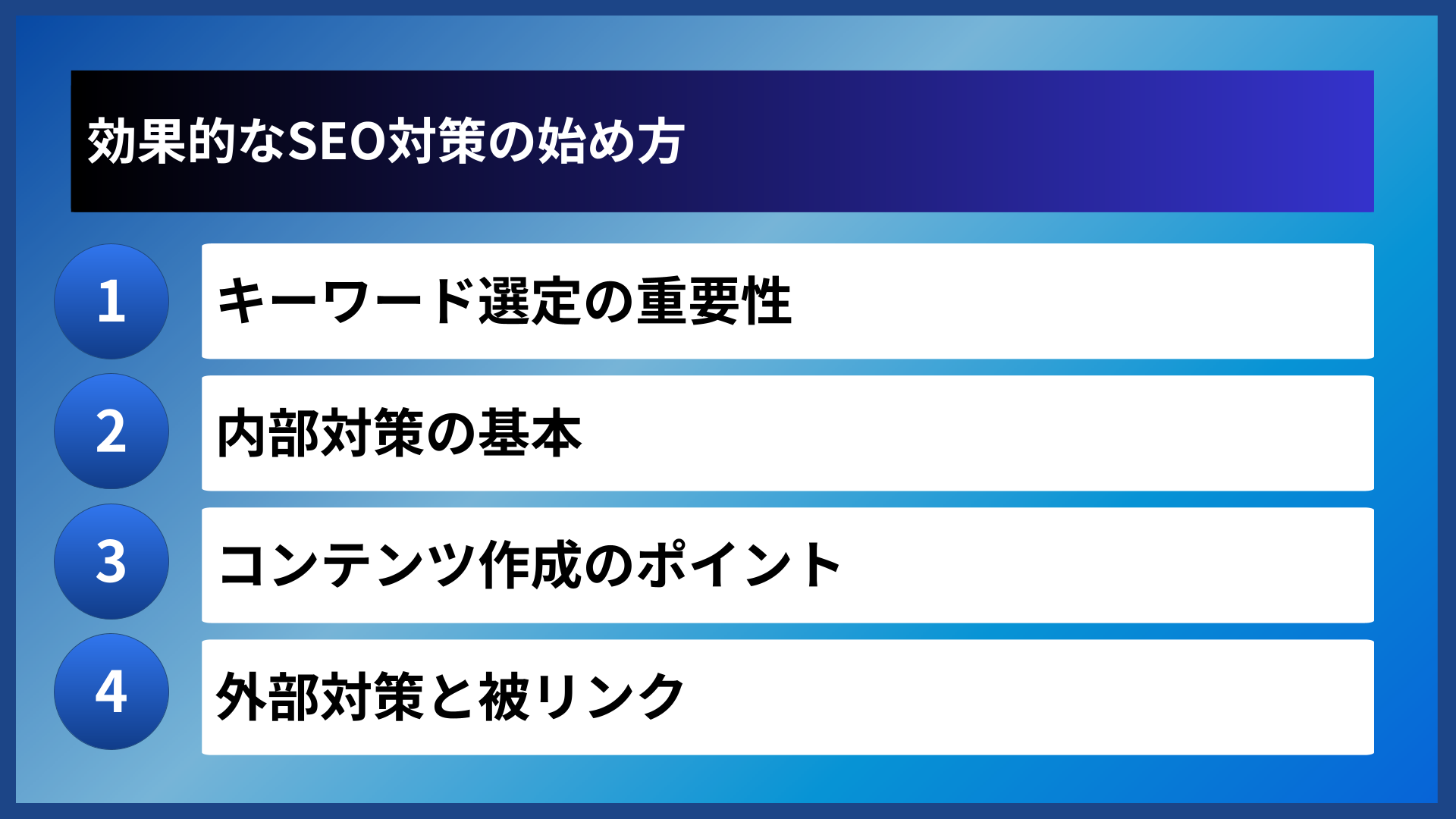 効果的なSEO対策の始め方