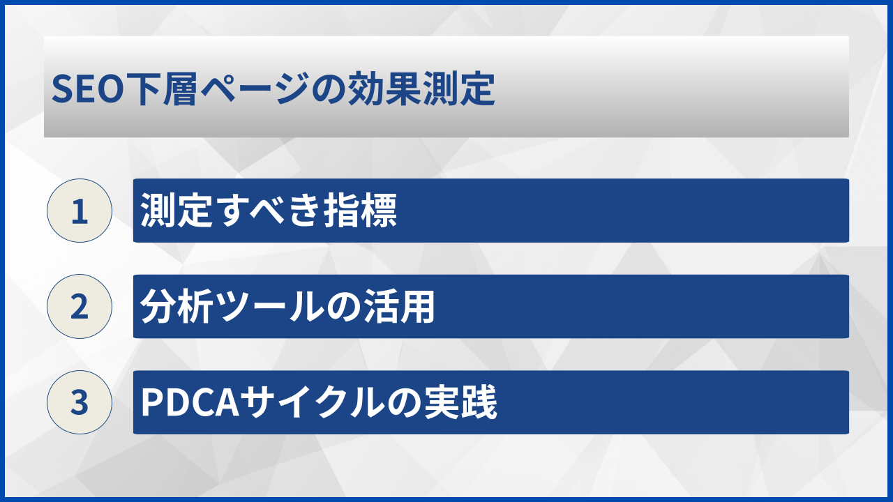SEO下層ページの効果測定