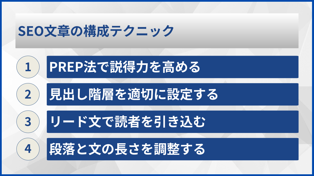 SEO文章の構成テクニック