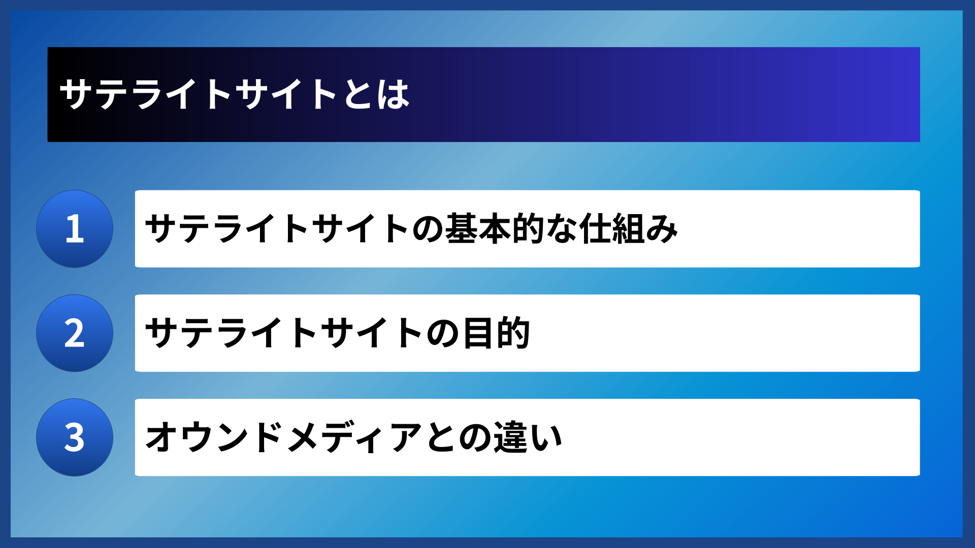 サテライトサイトとは